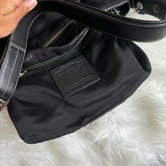 Coach Black Leather Shoulder Bag - Picture 11 of 15